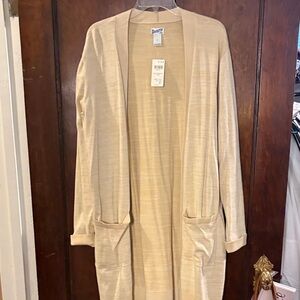 Barefoot Dreams Cream Open-Front Cardigan